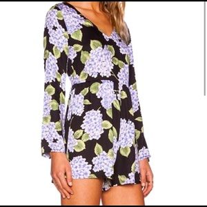 Mink Pink - Long Sleeved Floral Romper
